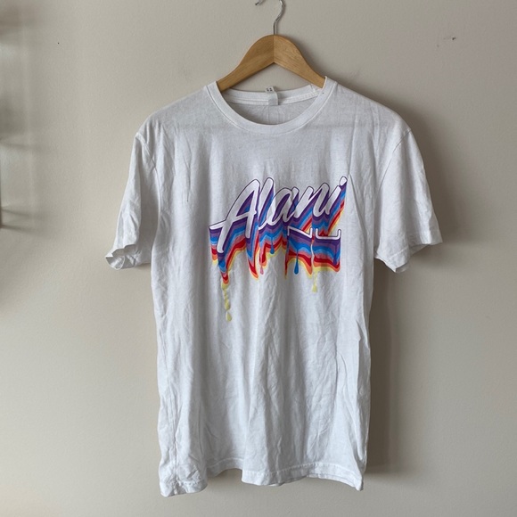 🌼3 for $15🌼 White and Rainbow Graphic T-Shirt - Picture 1 of 6